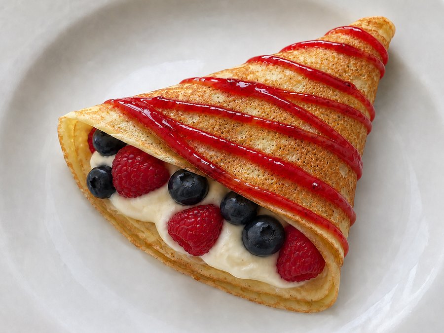 Berry Mascarpone crepe